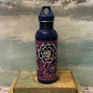 Floral Navy and Pink Vera Bradley Water Bottle